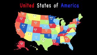 Chanson des 50 États - Chanson des États et capitales des États-Unis | Géographie expliquée par KidsLearningTube