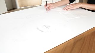 Drawing of BILLIE EILLISH -125Hours of drawing