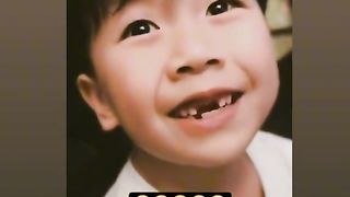 So funny cute baby teet fall