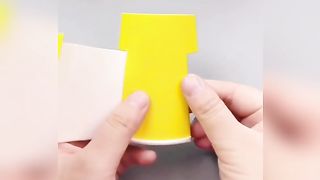 Fan made up of disposable glass.