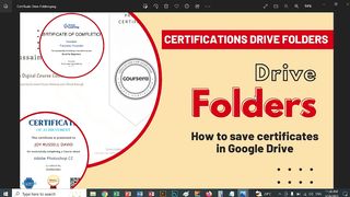 Certifications Folder Setting in Google Drive