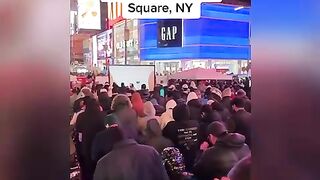 Taraweah namaz at time square New York
