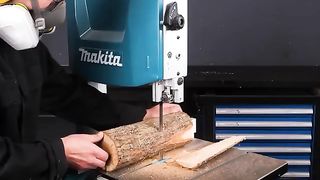 Woodturning 4 glued logs?