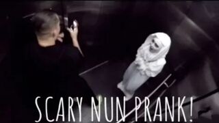 Demon Nun Elevator Scare Prank! (MUST WATCH)
