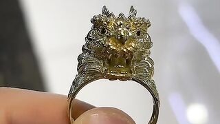 Real Gold 3D Dragon Ring by Ijaz Jewelers