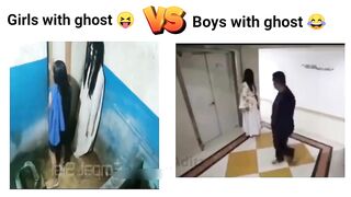 Girls vs ghost and Boys vs ghost
