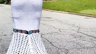 This guy could crochet a wedding dress