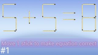 Matchstick puzzle | matchstick puzzles with answers | matchstick riddles #puzzle #riddles