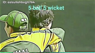 cricket match |5 ball 5 wickets|Muhammad Amir|Muhammad Amir Bowling