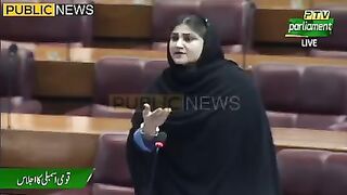 سائرہ بانو کا قومی اسمبلی میں پارہ چڑھ گیا #publicnews #breakingnews