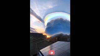 Incredible Rainbow Cloud Found in China. 2023