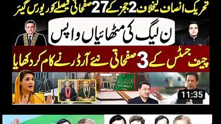 تحریک انصاف کیخلاف 2 ججز کے 27 صحفاتی فیصلے کو ریورس گئیر ن لیگ کی مٹھائیاں واپس
