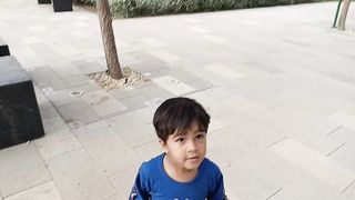 Cute babay enjoy park