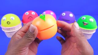 Match Rainbow Colors with Kinetic Sand Ice Cream Surprise Smiley Face | Video for Kids #asmr #kids