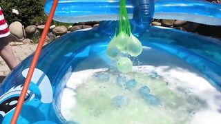 Kids play with WATER BALLOONS Kids Play Time