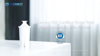 Overbest NSF Certified Pitcher Water Filter | Link in Decrp