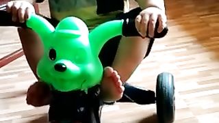 little baby bike rider