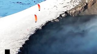 Join Felix as he gets right up close to the crater of Mount Etna!