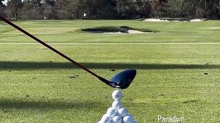 Joshua Kelley ripping it down the fairway!