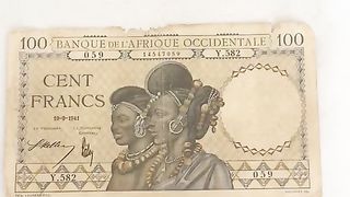 Billet de cent francs CFA