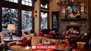 Sink Into relaxation: Cozy Cottage Snowfall + Fireplace Crackle You Won't Believe!