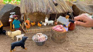 Miniature Chettinad Mutton Curry + Rice _ Miniature Mutton Shop _ Mutton Masala Gravy _Mutton Recipe.