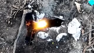 Ukrainian drones eliminate Russian targets in trenches using drone bombs