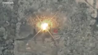 Ukrainian forces blow up Russian rocket systems near Bakhmut