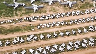 This secret location has over 4,000 abandoned planes