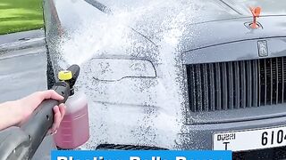 Blasting my car with a foam cannon