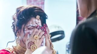 Makeup woman fighting each other