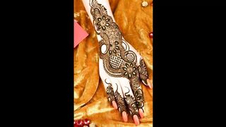 Simple backhand mehndi design | mehndi design | mehndi |Easy mehndi design |