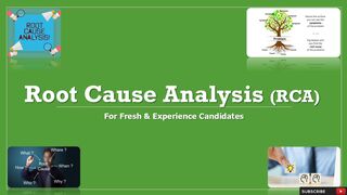 Root Cause Analysis (RCA) | For Fresh & Experience Candidates