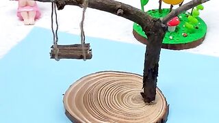 Very beautiful tree and baby Swan for kid's