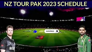 Pak vs new , Zealand series schudle