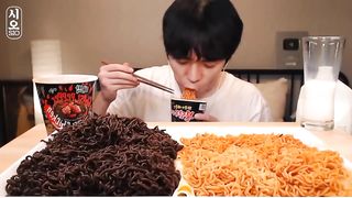 Mukbang Asmr _ The world's hottest ghost pepper noodles???????????????????? _ Mukbang Eating Compilation Show