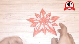 Glitter paper snowflakes | Christmas decoration
