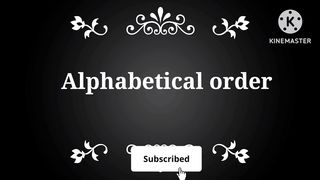 Alphabetical order #learnwith me#Febspot#Mishi