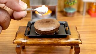 Miniature Chocolate Gateau I Mini real cooking