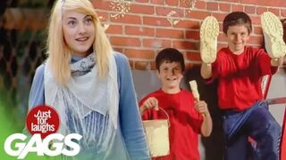 Kid Thief Walks Up Wall Prank