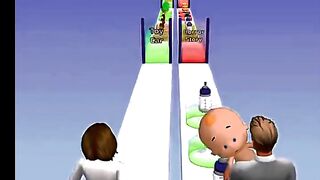 Couple Cute Baby Happy Run???? ????????#shorts #funny#games#viral.