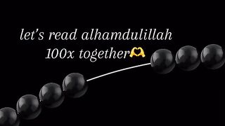 Let's  read Allhamdulillah tasbih together ????