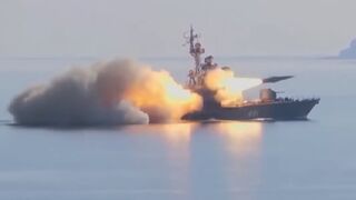 Putin launches 2,300mph supersonic missiles in chilling weapons test