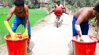 Motor Cycle Ride Funny || Color Full Motor Cycle Ride