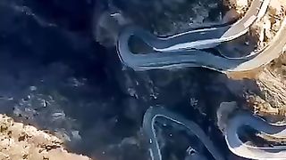 MOUNTAIN ROAD IN CHINA