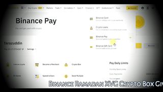 Binance Ramazan crypto box code XVG must Claim limited time