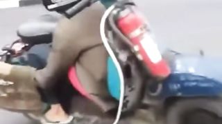 Funny biker