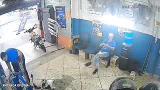CCTV footage funny video