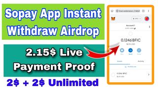 20$ Sopay App Airdrop || Sopay App Instant Withdraw Live Payment Proof With Unlimited Trick good