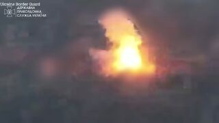 Ukrainian troops fly drones over battlefield dropping bombs on Russian targets